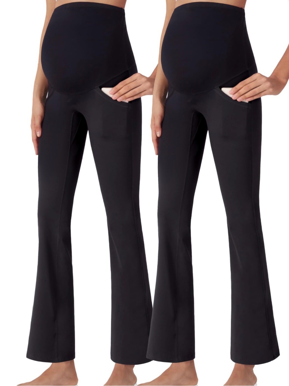 Poshdivah Black Maternity pregnancy Yoga Activewear pants- size S- 1 pair only